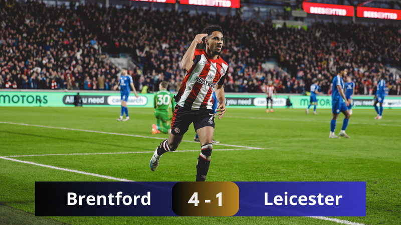 Kết quả trận đấu giữa Brentford vs Leicester vòng 13 Ngoại Hạng Anh