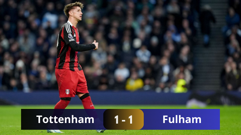 Kết quả trận đấu giữa Tottenham vs Fulham vòng 13 Ngoại Hạng Anh